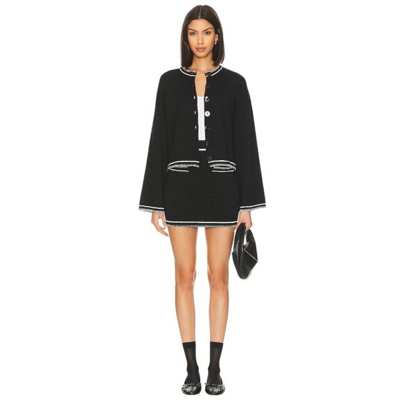 SNDYS Daphne Cardigan in Black Medium New Womens Knit Sweater Jacket - Picture 4 of 14